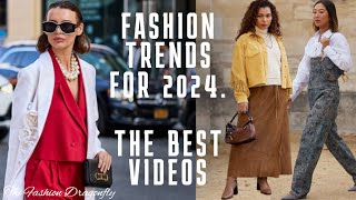 FASHION TRENDS FOR 2024 THE BEST VIDEOS [upl. by Ekrub]