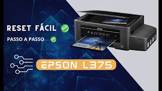 Como RESETAR a almofada da impressora Epson Ecotank L375 L475 com passo a passo muito fácil [upl. by Wilen555]