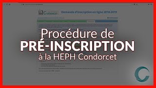 Procédure de préinscription à la HEPH Condorcet  Soustitré [upl. by Sandy]