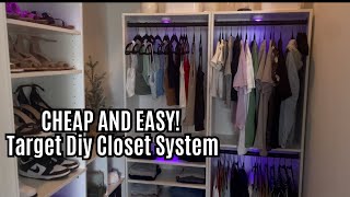 DIY CLOSET SYSTEM WITH BOOKSHELVES [upl. by Annayk]