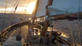 Fullandby aboard NIÑITA  the 2004 59ft Starling Burgess Covey Island staysail schooner [upl. by Everard]