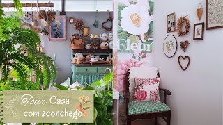 TOUR  JEITO DE CASA EM UM APARTAMENTO PEQUENO  Decoração simples que traz aconchego para a casa [upl. by Crenshaw335]