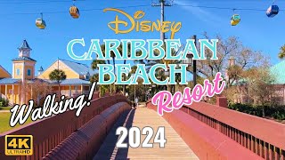 Disneys CARIBBEAN BEACH RESORT WALKTHROUGH travel shopping resort relaxing sightseeing new [upl. by Pry]