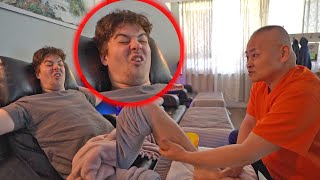 Kung Fu Master Cures My Liver With INSANE Foot Massage [upl. by Notla]