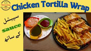 Chicken Tortilla Wrap Recipe  Delicious Fajita Wrap  Fajita Sandwiches [upl. by Airahcaz]