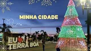 MINHA CIDADE ESTÁ ENFEITADA PARA O NATAL  CIDADE NO INTERIOR DO PARANÁ 🎄❤️😍 natal [upl. by Cruce]