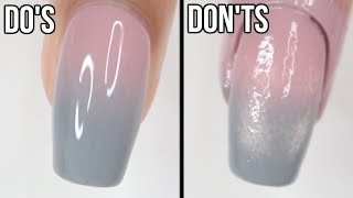 DOs amp DONTs Ombré Nails  how to do ombré nails with regular polish [upl. by Akirrehs320]