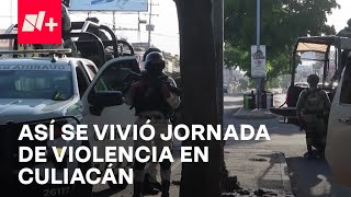 Culiacán Sinaloa vivió otra jornada de violencia al reportarse balaceras y bloqueos  Despierta [upl. by Ellednahc881]