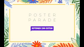 Poster Parade for Sept 22 2024 [upl. by Anyat]