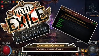 Nightmarish Nemesis Challenge  Path of Exile Settlers of Kalguur EP34  POE 325 pathofexile [upl. by Esnohpla]