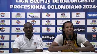 RUEDA DE PRENSA LigaBetplayDeBaloncesto Cimarrones del Chocó VS Storm 2024  11  24 [upl. by Gillman]