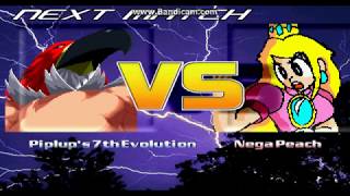 Mugen Piplup the Thot Slayer Piplups 7th Evolution VS Nega Peach [upl. by Utter]