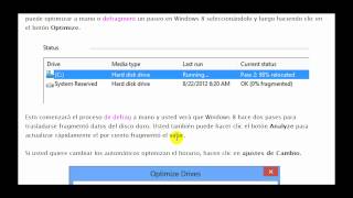 como defragmentar el disco duro en windows 8 [upl. by Sardse]