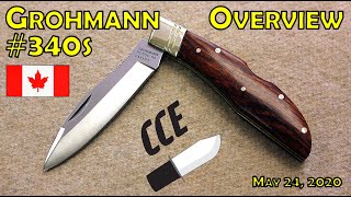 OVERVIEW Grohmann 340S Back Lock version  Canadian Belt Knife [upl. by Lapides]