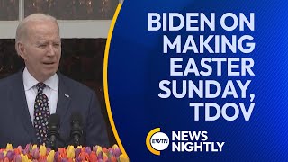 President Biden Defends Making Easter Sunday Transgender Day of Visibility  EWTN News Nightly [upl. by Free]