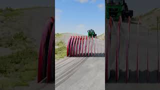 Truck vs Big Red Spikes 8 [upl. by Irrok349]