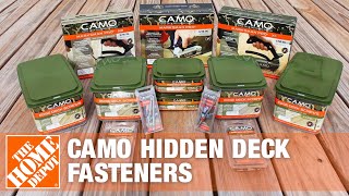 Camo Hidden Deck Fasteners  The Home Depot [upl. by Latoyia]