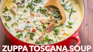 Dinner Zuppa Toscana Soup Olive Garden Copycat Recipe  Natashas Kitchen [upl. by Bathsheb]