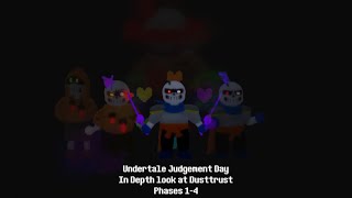 Undertale Judgement Day an in Depth look at Dusttrust Phases 14 [upl. by Neyut560]