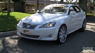 LEXUS IS 250 on 22 INCH ASANTIS LOS ANGELES [upl. by Pomfrey]