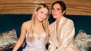 Harper Beckham and Victoria Beckhams speech at the Entrepreneur Award [upl. by Anahsirk94]