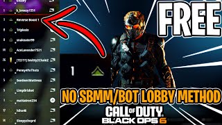 BLACK OPS 6 BOT LOBBY GLITCH  NO SBMMRerverseBoost2BOX METHOD [upl. by Atled518]