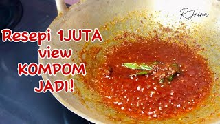 SAMBAL TUMIS IKAN BILIS NASI LEMAK PADU RJnina [upl. by Jens]