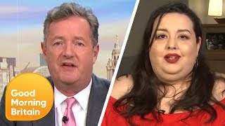 Piers Clashes With Model Angelina Duplisea on Whether Obesity Is Glorified  Good Morning Britain [upl. by Noy]