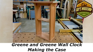 Greene And Greene Wall Clock  Making the Case Pt 1 [upl. by Eciryt]