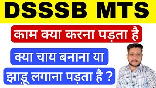 DSSSB MTS Job Profile 2024  Work Profile Ka Kya Kaam Hota Hai [upl. by Mohsen682]