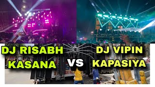 DJ VIPIN KAPASIYA vs DJ RISABH KASANA FULL HARD COMPETITION  KAWAD YATRA 2024  DJ VLOG 2024 [upl. by Anieral]