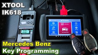 How to Program Keys 2008  2014 MercedesBenz with XTOOL IK618  W204 MercedesBenz [upl. by Rickard518]