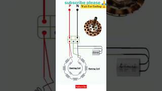 Fan regulator connection  ceiling fan regulator  capacitor connectionfanregulator electrician [upl. by Merkle977]