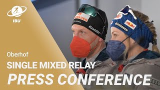 Oberhof 2023 Single Mixed Relay Press Conference [upl. by Waldon88]