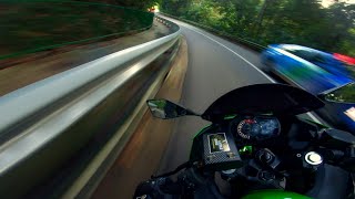 KAWASAKI NINJA 400  SUNSET RIDE  4K Pure Sound [upl. by Sev]