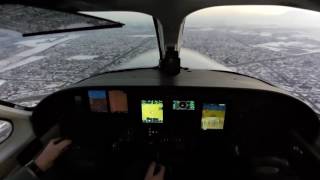 Landing at U42 in Cessna Golden Eagle 421C N727ES [upl. by Asyram520]