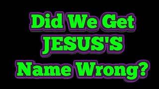 Jesus Yeshua Iesous or Iesus [upl. by Hebrew]