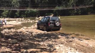 Freelander Td4 Off Road By A River [upl. by Sikes915]