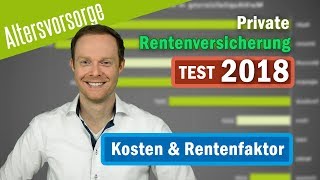 RENTENVERSICHERUNG TEST 2018  Die KOSTENGÜNSTIGSTE Rentenversicherung 🇩🇪 [upl. by Idel33]