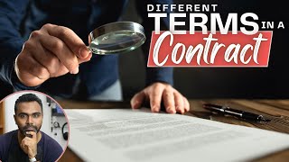 What are the Different type of Terms in a Contract [upl. by Rosita]