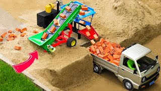 diy mini truck loading stone from crusher machine science project sunfarming7533 [upl. by Halimak]