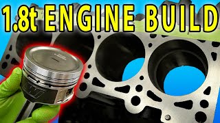 Complete 18t 20V Engine Rebuild  Forged Internals and BIG TURBO [upl. by Donielle]