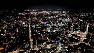 Stunning Manchester Night Drone Footage  Free to Use 4K Aerial Views [upl. by Bertle919]