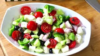 The Best Greek Salad Recipe Quick and delicious [upl. by Buzz746]