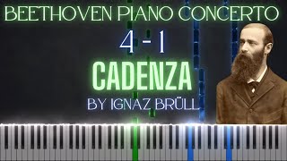 Ignaz Brüll Cadenza For Beethovens Piano Concerto No 4 Op 58 Movement 1 [upl. by Appleton]