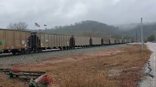 BNSF 6381 heads south with a loaded coal in Collegedale TN [upl. by Coreen839]