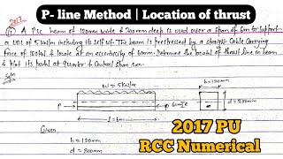 Prestress Numerical  PLine Method  Location of thrust  2017 PU [upl. by Inttirb]