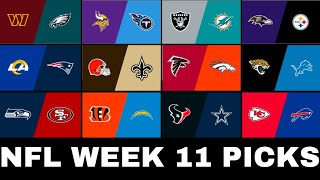 NFL Picks amp PREDICTIONS for Week 11 [upl. by Hocker]