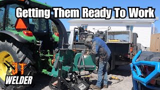 Welding Repairs On 2 Different Tractors With My Welding TruckRig [upl. by Aydne]