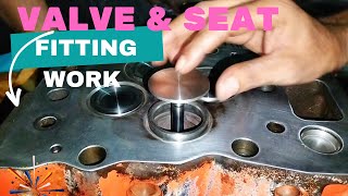 How to Cylinder Head Valves Seat Fitting amp Lapping Work [upl. by Notnilc887]